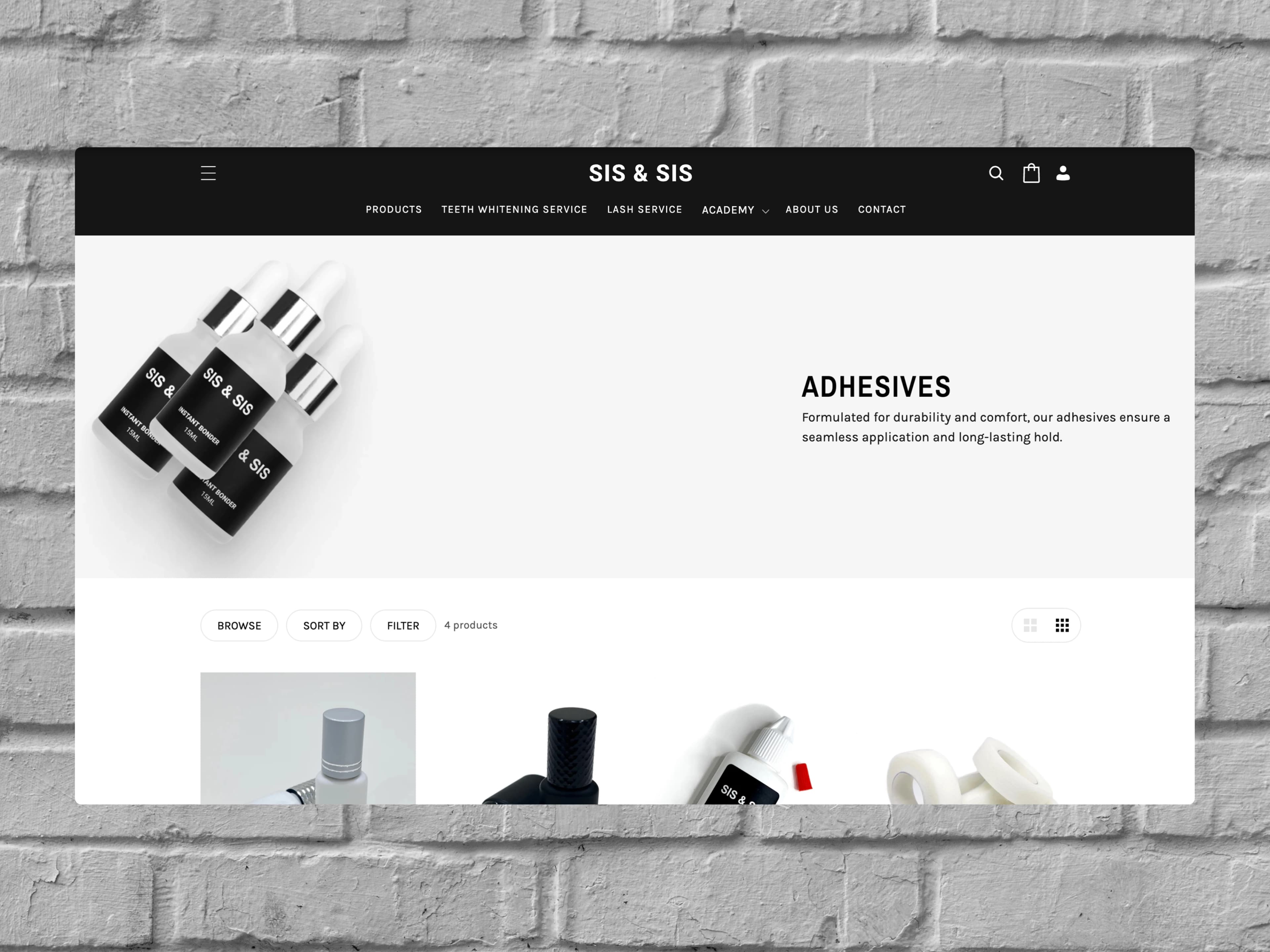 Sis N Sis Adhesive Collection Screen